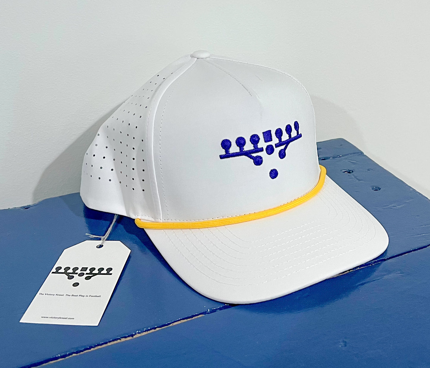 Victory Kneel Performance Rope Hat - Purple & Gold