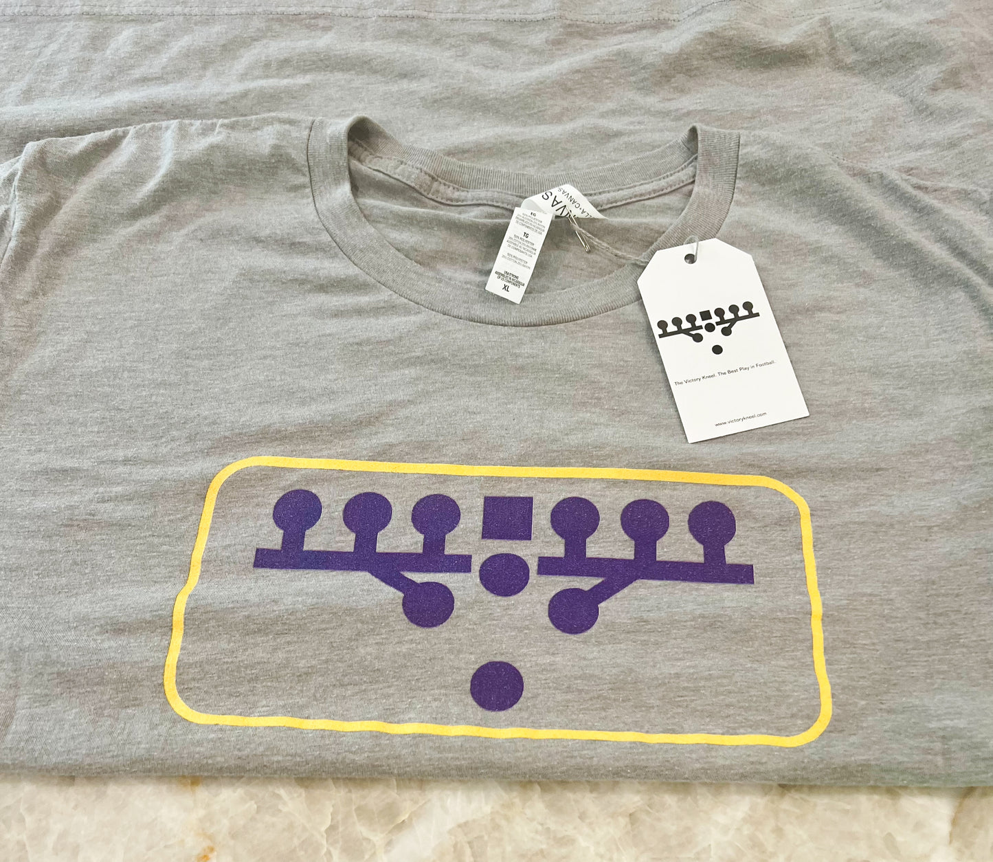 Victory Kneel Gameday T-Shirt - Purple & Gold