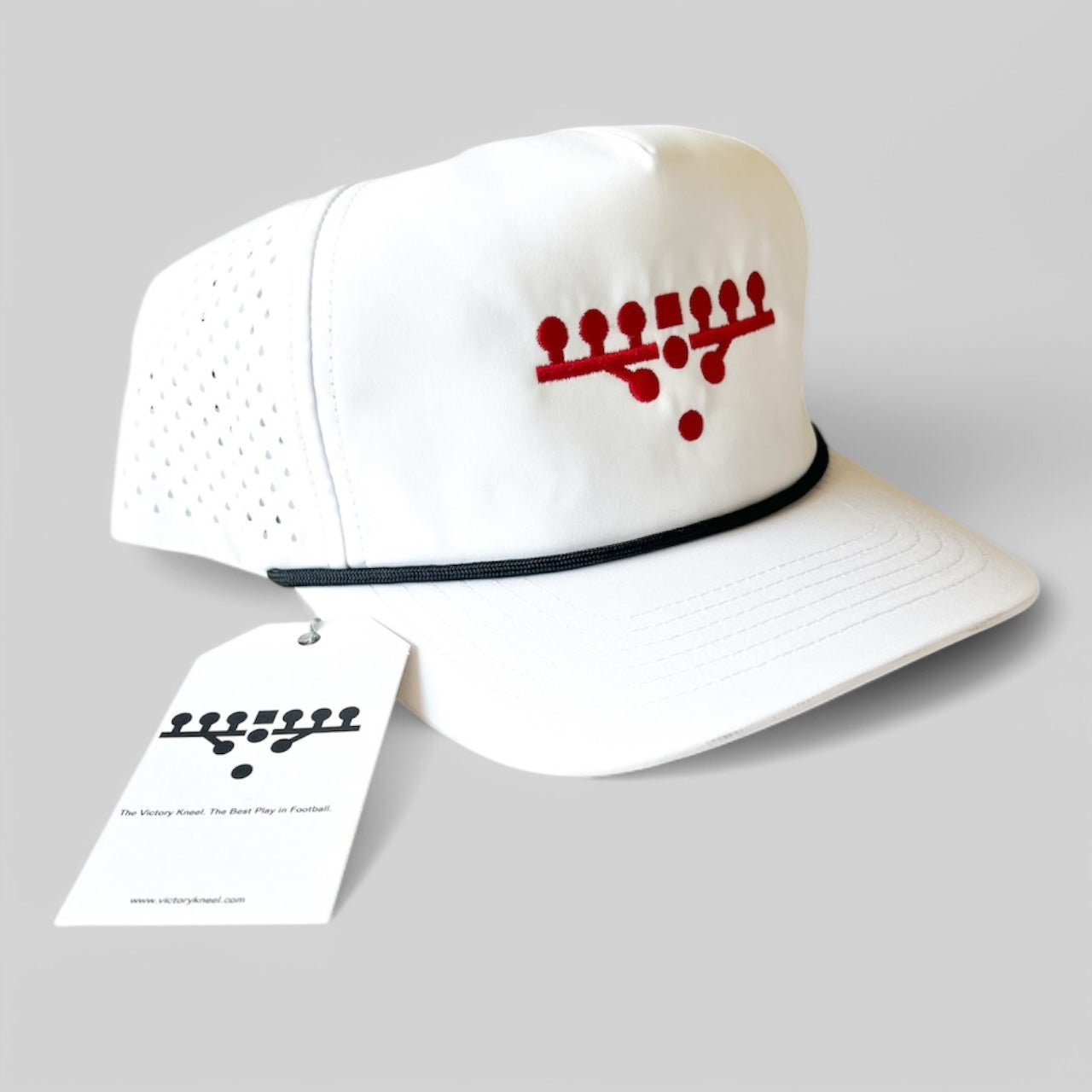 Victory Kneel Performance Rope Hat - Red & Black