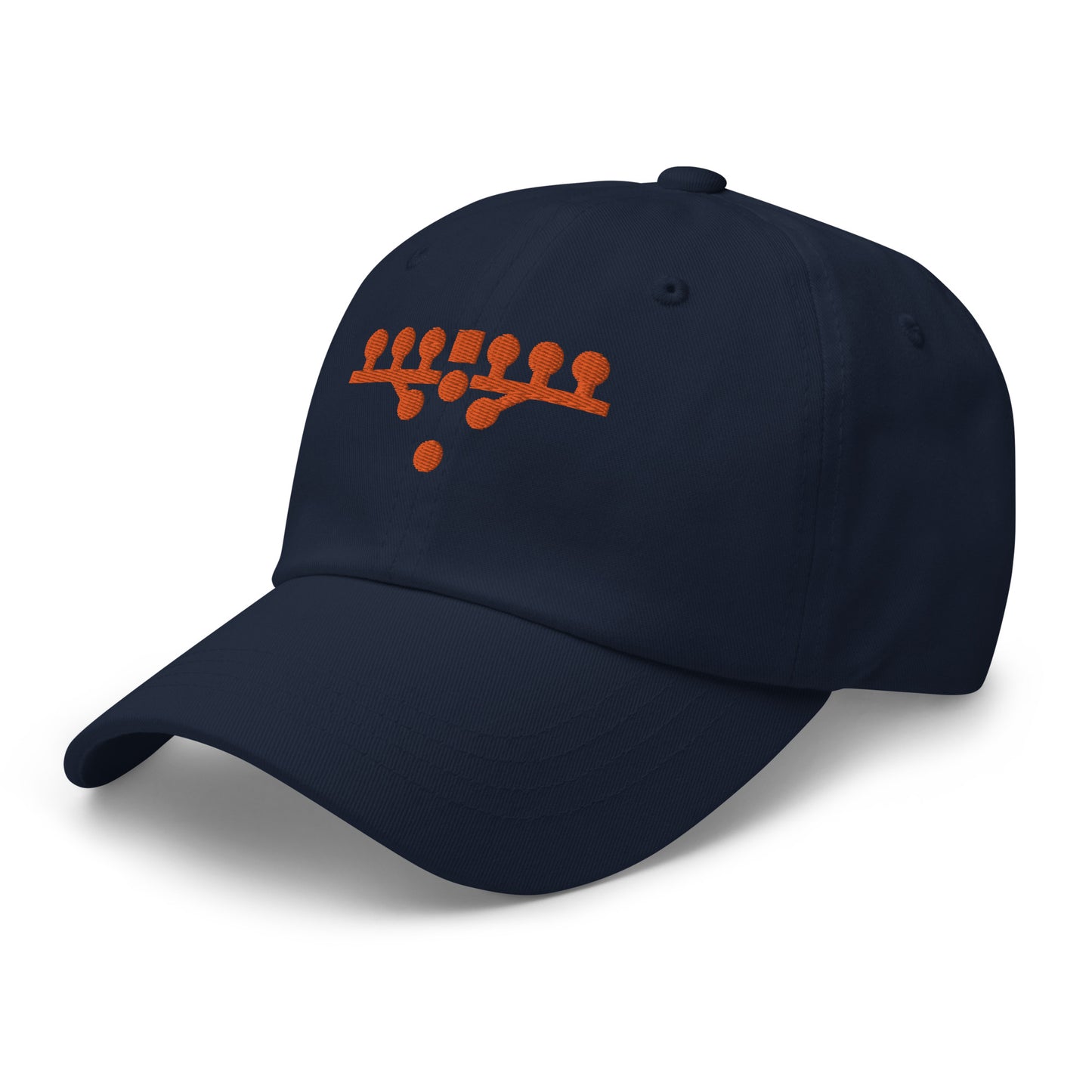 Victory Kneel Dad Hat - Navy & Orange
