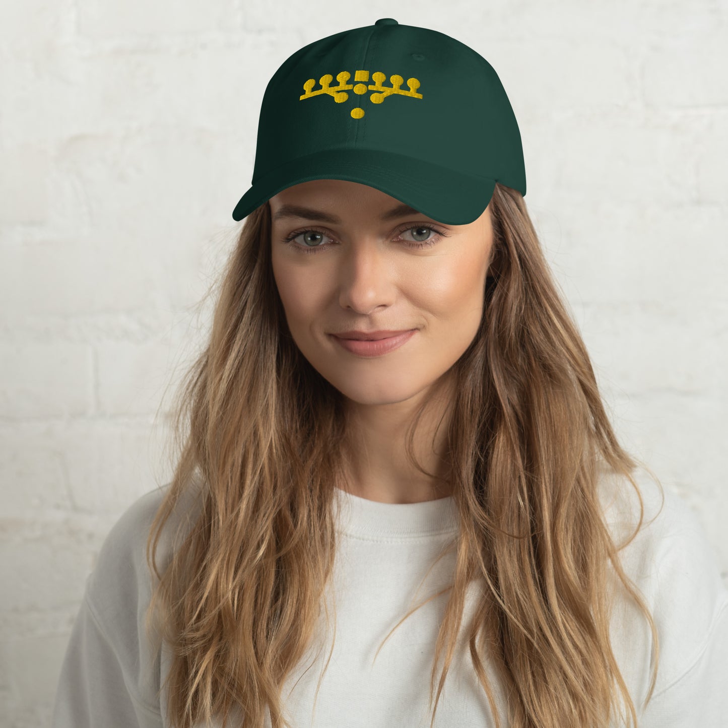 Victory Kneel Dad Hat - Green & Yellow