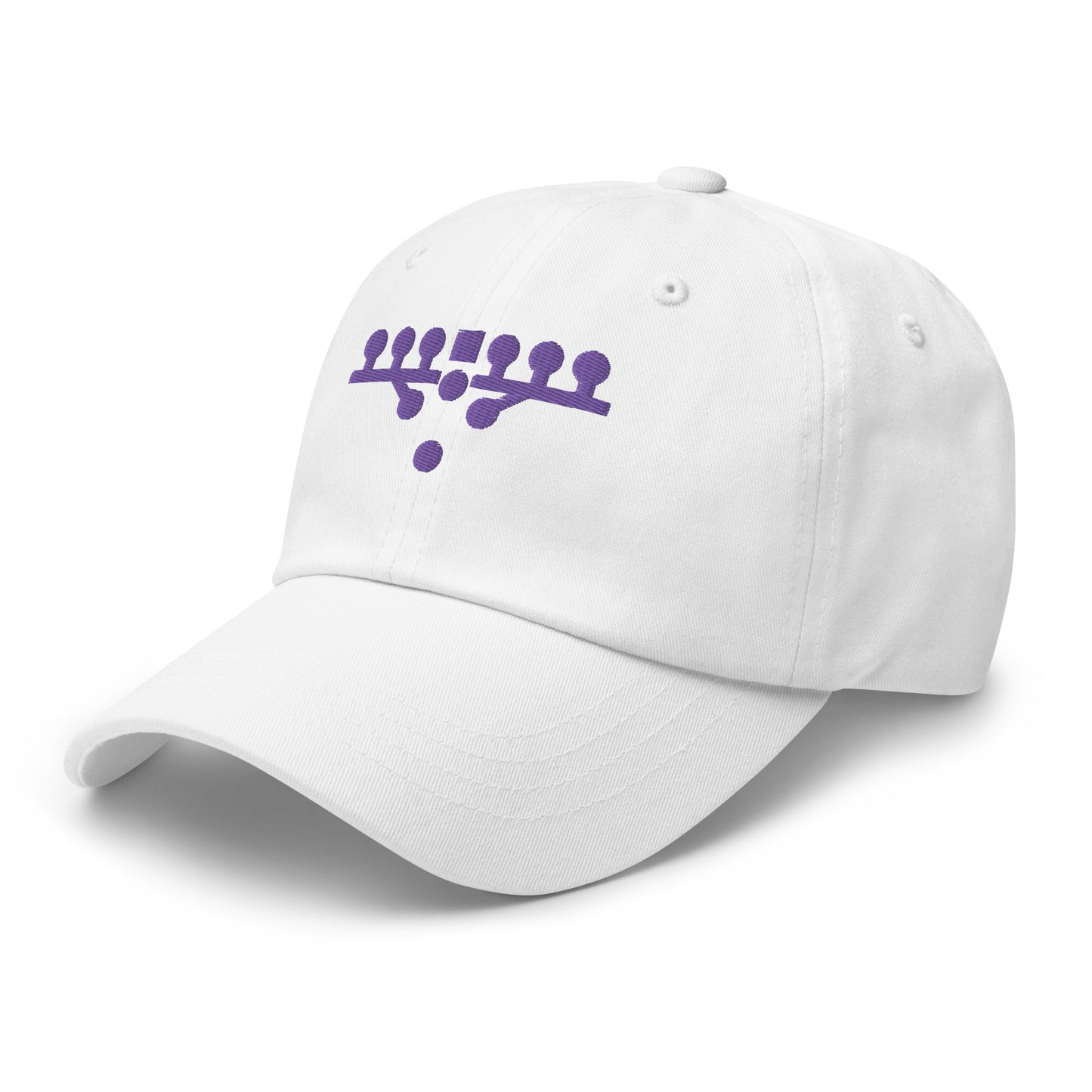 Victory Kneel Dad hat - White & Purple