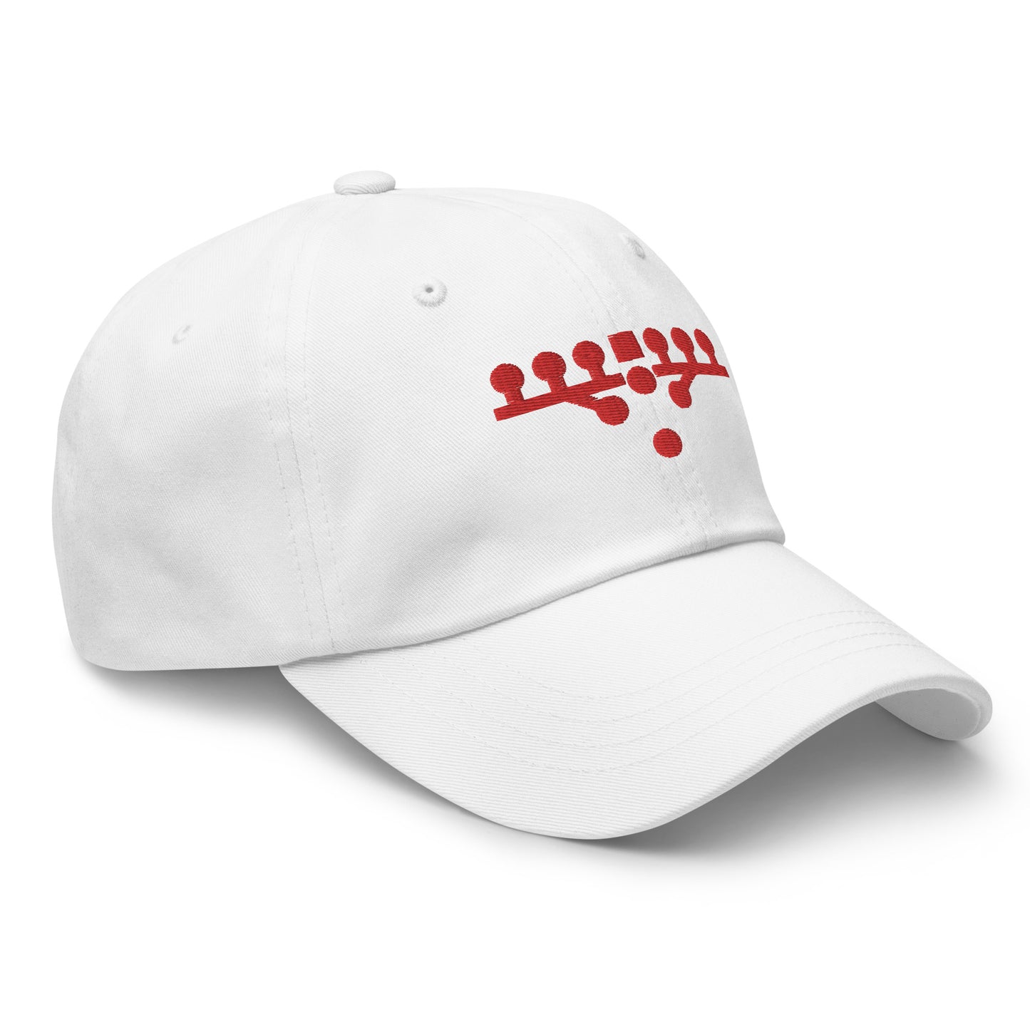 Victory Kneel Dad Hat - White & Red