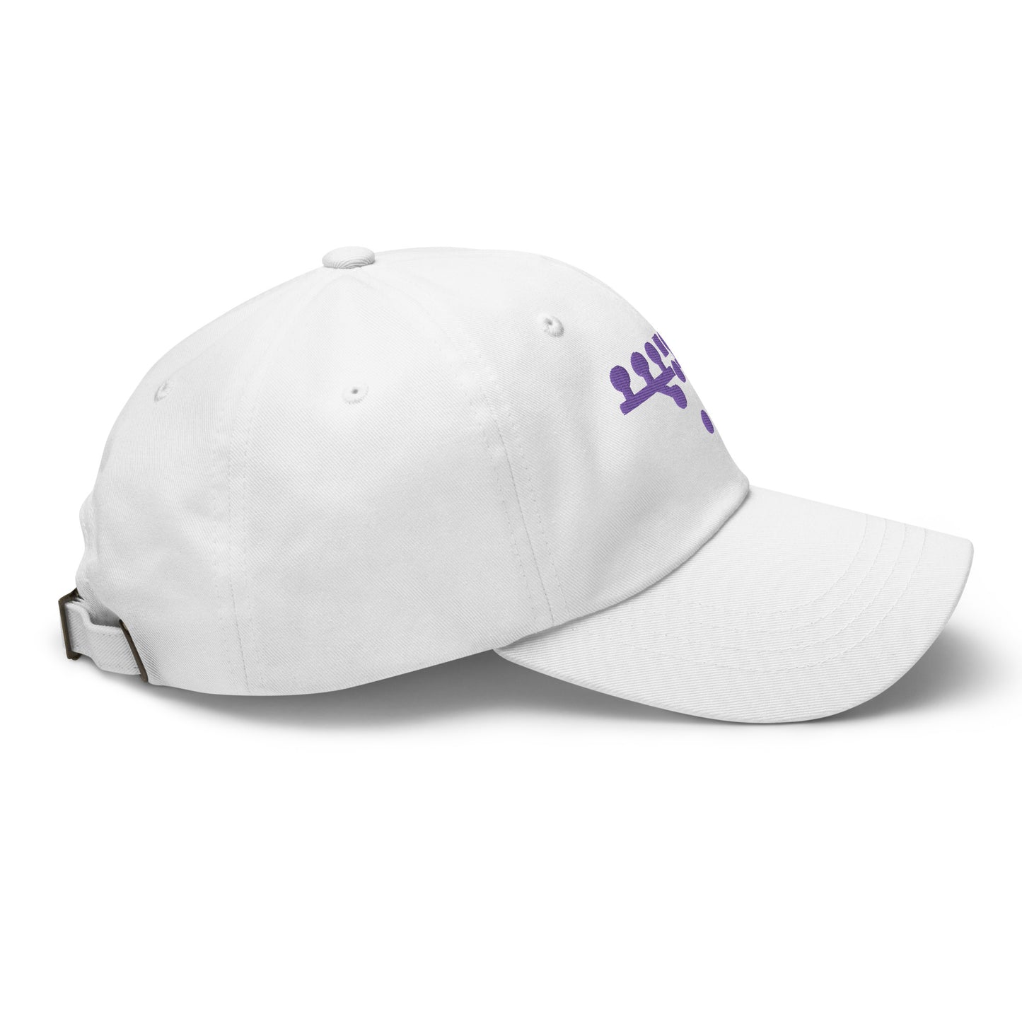 Victory Kneel Dad hat - White & Purple