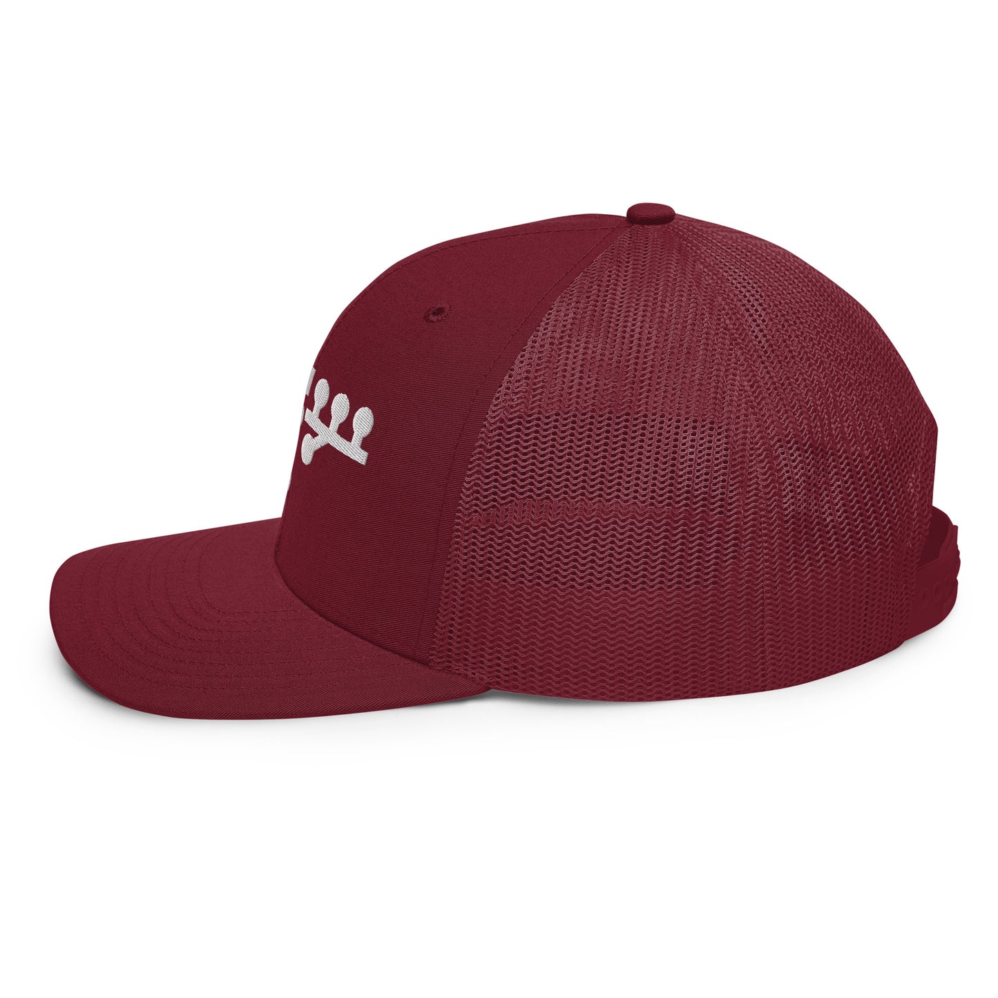 Victory Kneel Trucker Cap - Maroon & White