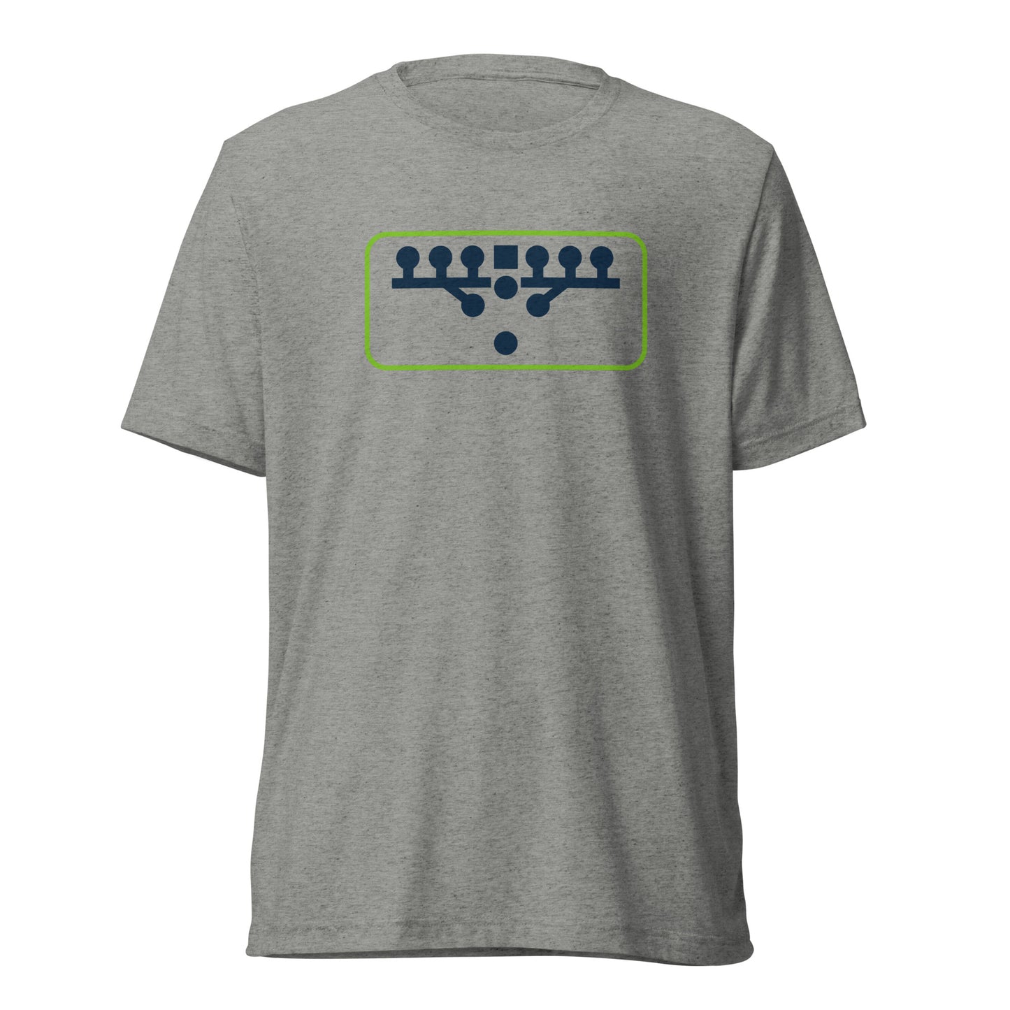 Victory Kneel Gameday T-Shirt - Navy & Neon Green