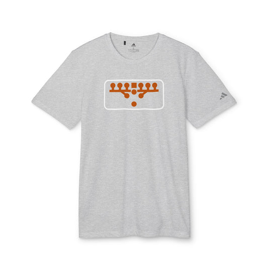 Custom adidas® Victory Kneel Sport T-shirt - Burnt Orange/White