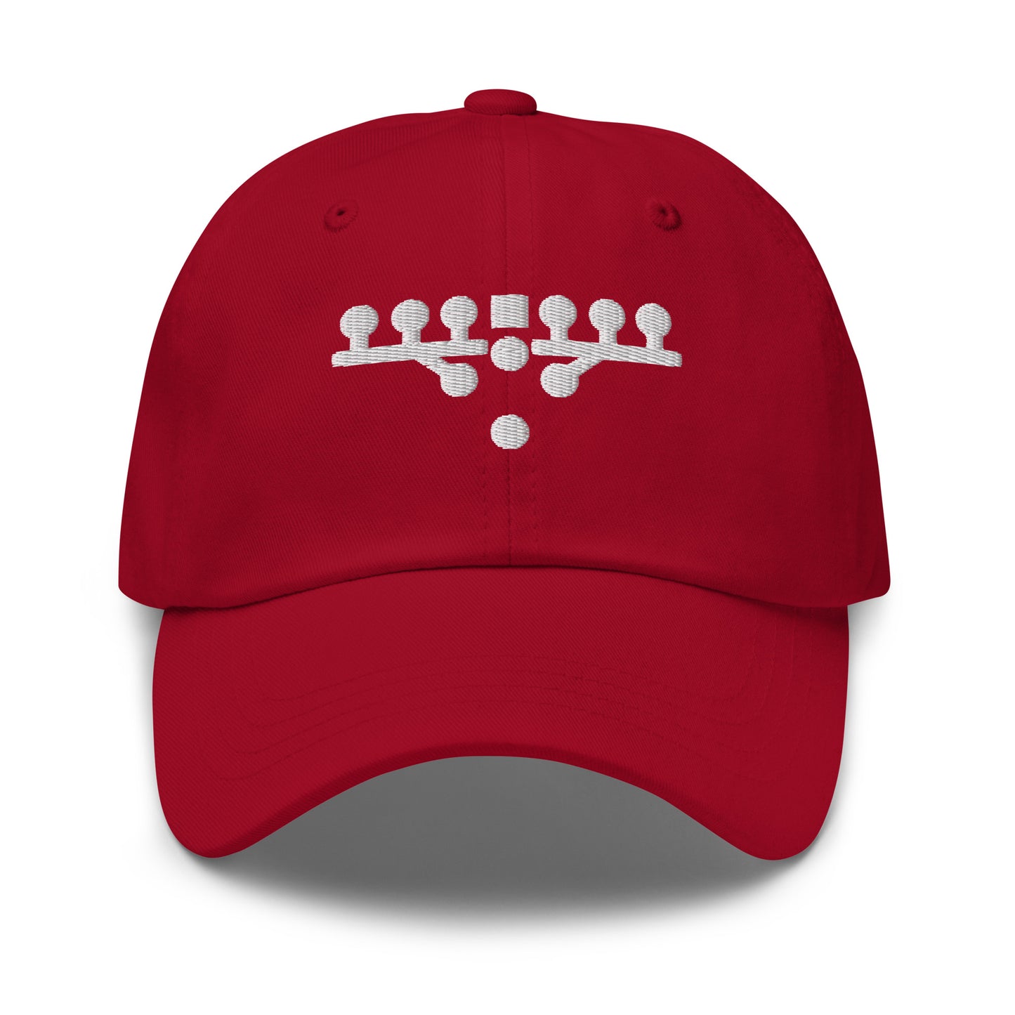 Victory Kneel Dad Hat - Red & White