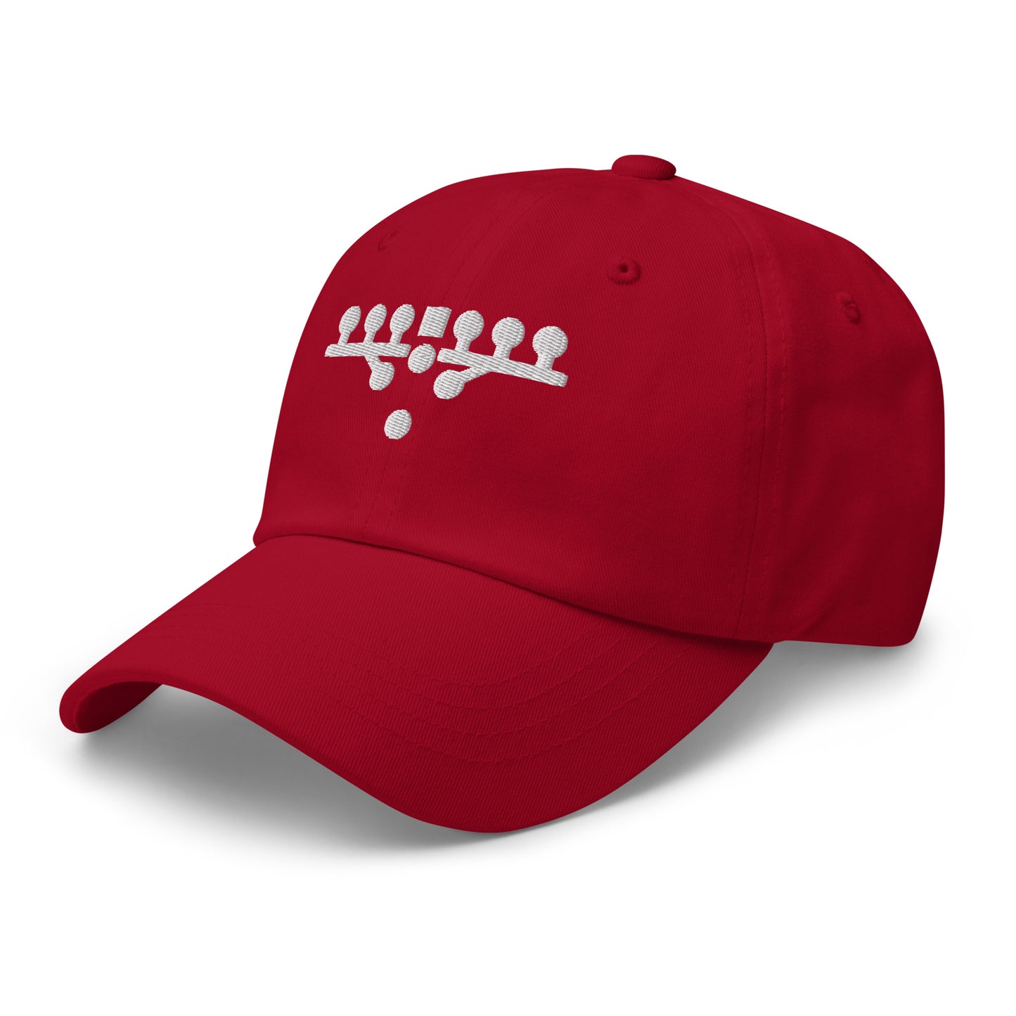 Victory Kneel Dad Hat - Red & White