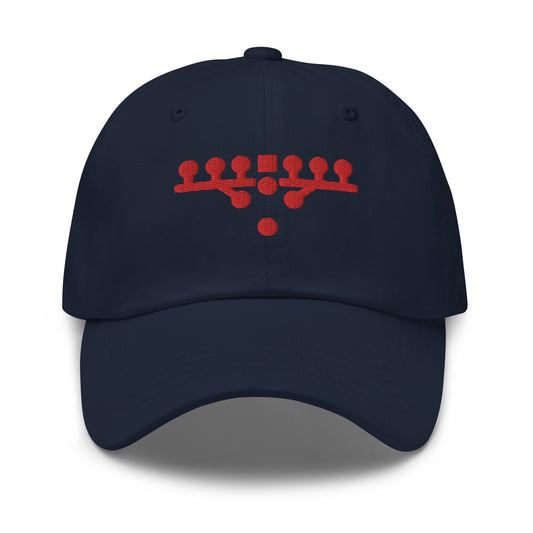 Victory Kneel Dad Hat - Navy & Red