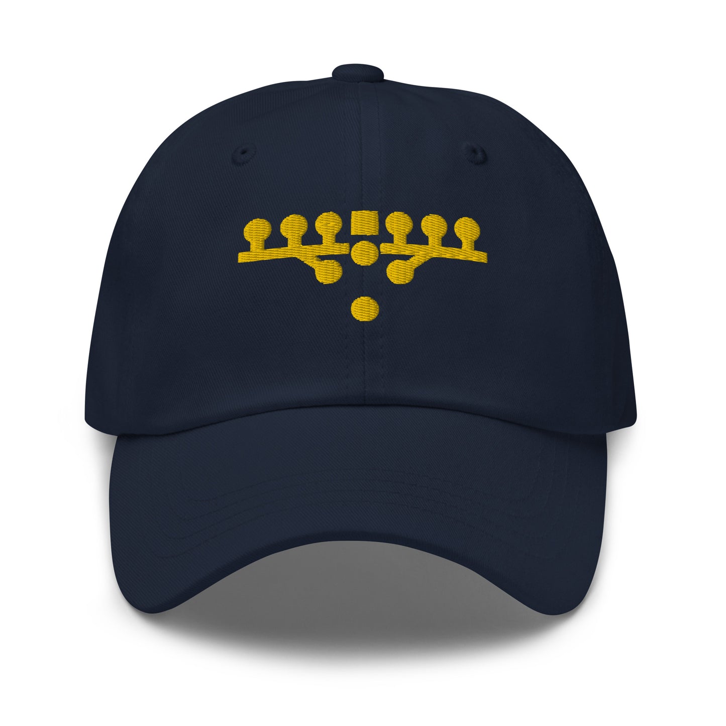 Victory Kneel Dad Hat - Navy & Yellow