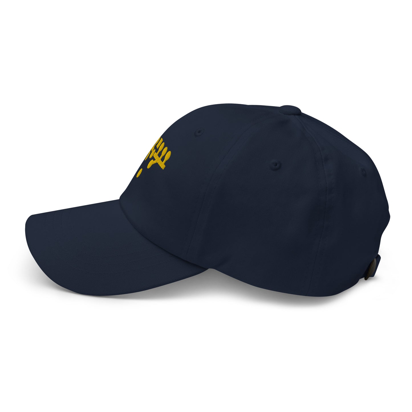 Victory Kneel Dad Hat - Navy & Yellow