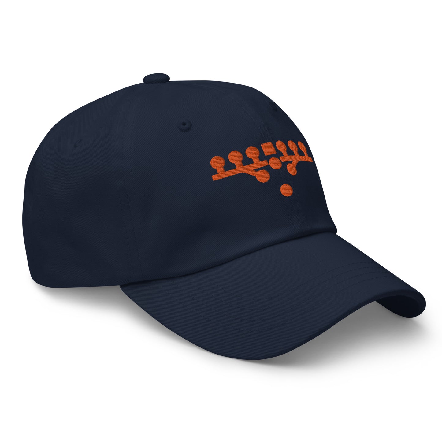 Victory Kneel Dad Hat - Navy & Orange