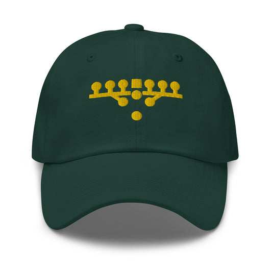 Victory Kneel Dad Hat - Green & Yellow