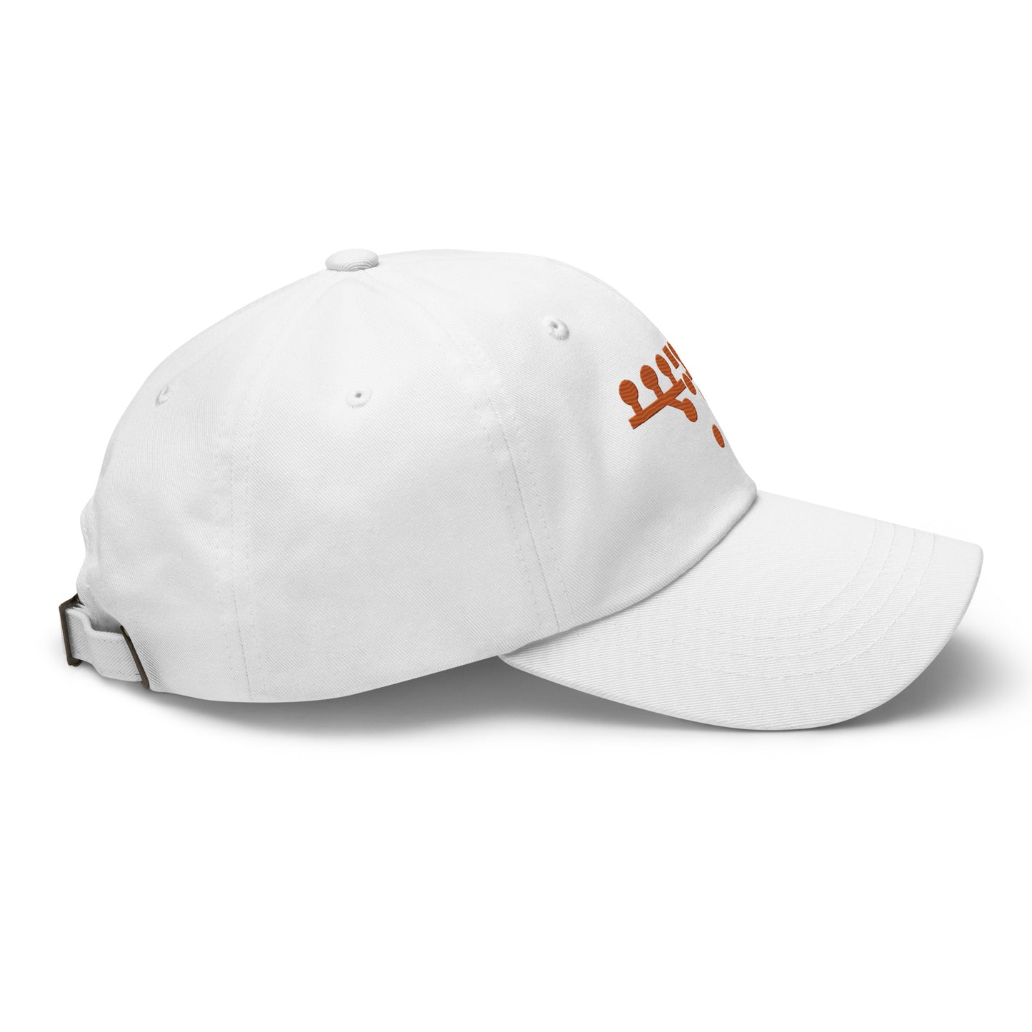 Victory Kneel Dad Hat - White & Burnt Orange