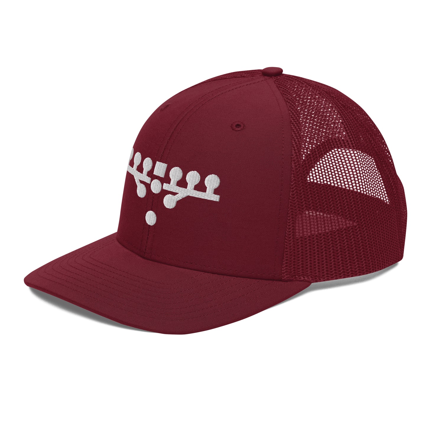 Victory Kneel Trucker Cap - Maroon & White