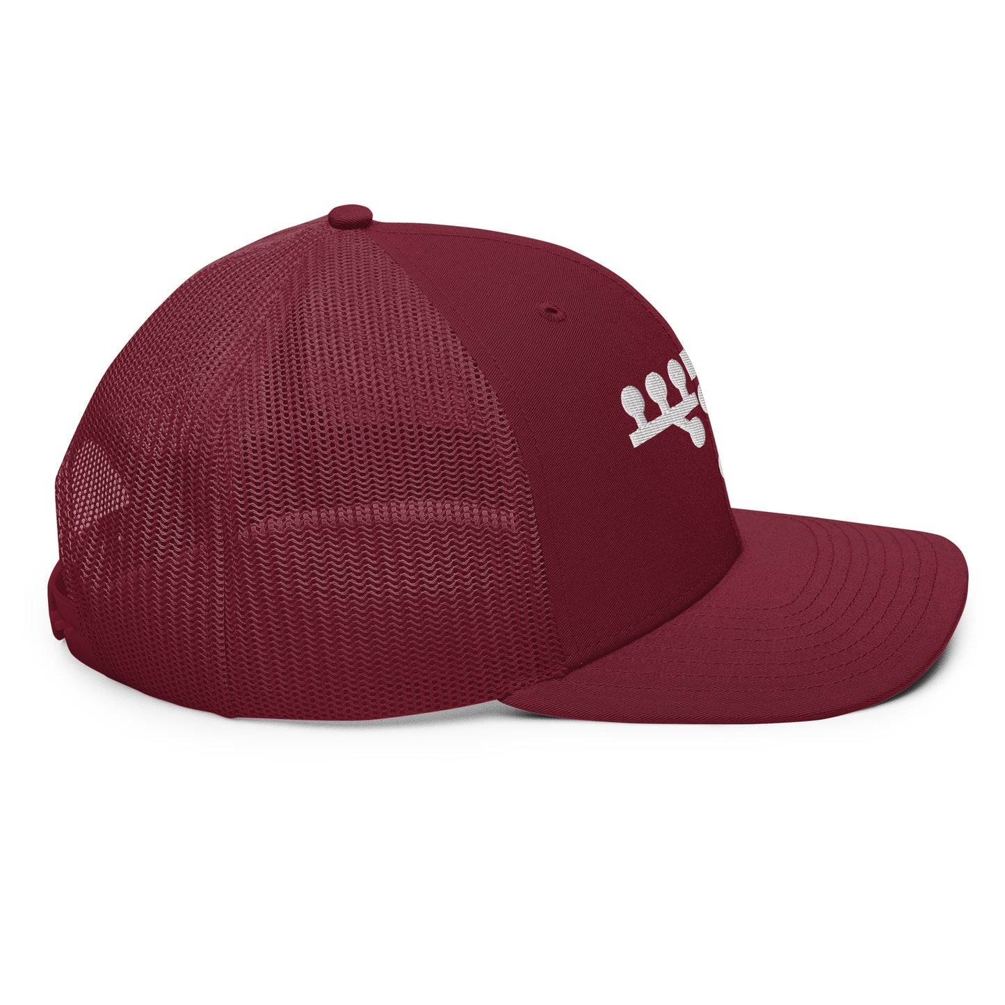 Victory Kneel Trucker Cap - Maroon & White