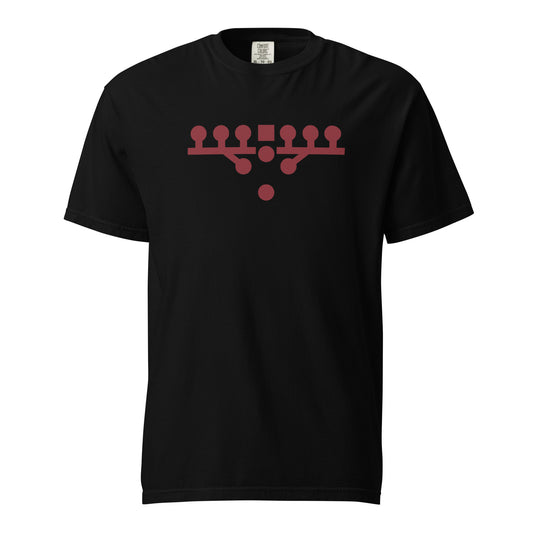 Victory Kneel Tee - Black & Garnet