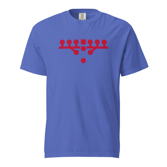 Victory Kneel Tee - Blue & Red