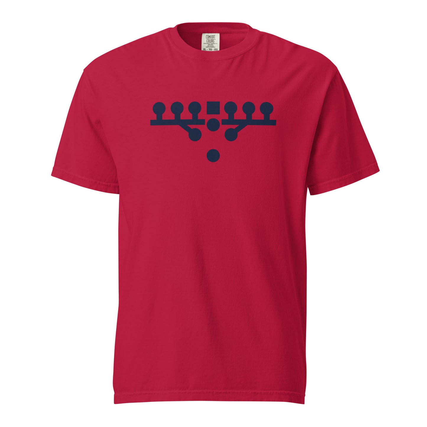 Victory Kneel Tee - Red & Navy