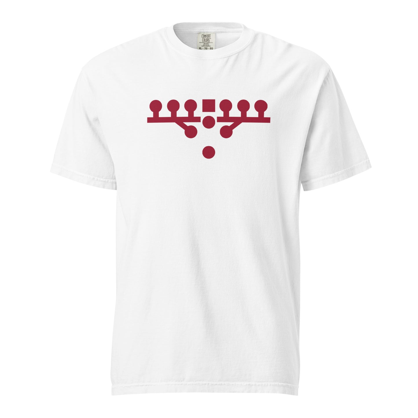 Victory Kneel Tee - White & Crimson